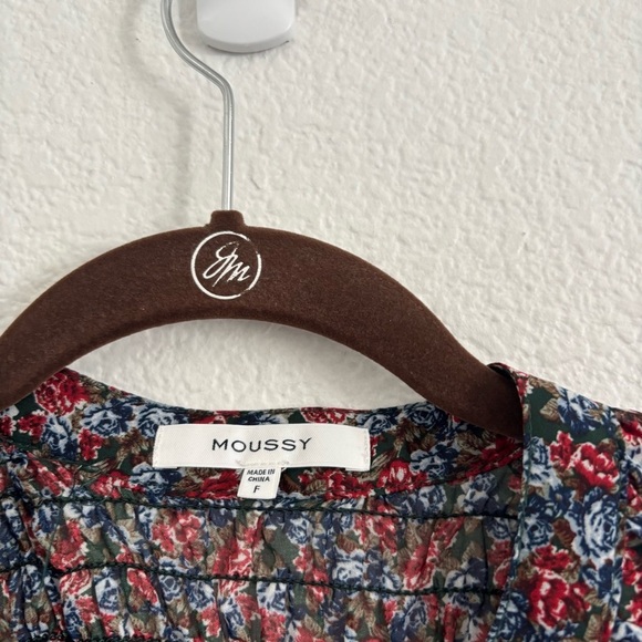 Moussy Women's Size F (One Size Fits Most) Multicolor Floral Long Sleeve Blouse - Picture 2 of 6